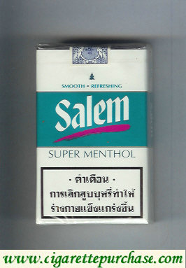 Salem Super Menthol with red line cigarettes soft box